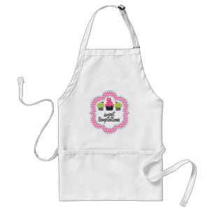 Whimsical Cupcake Bakery, gepersonaliseerd Standaard Schort