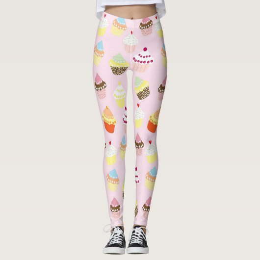 Whimsical Cupcake Leggings (Voorkant)