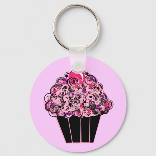 Whimsical Cupcake Sleutelhanger (Voorkant)