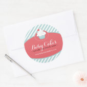Whimsical Cupcake Sticker (Envelop)
