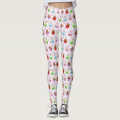 Whimsical Cupcakes en Snoep Sprinkles Leggings (Voorkant)