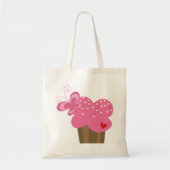 Whimsical Cupcakes Tree Butterflies Tote Bag (Voorkant)