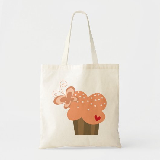 Whimsical Cupcakes Tree Butterflies Tote Bag (Voorkant)