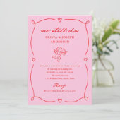 Whimsical Cupid | We Still Do Huwelijksgeloften Ve Kaart (Staand voorkant)