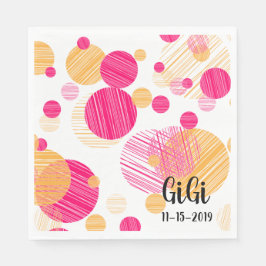 Whimsical custom Polka-Dot Pattern Servet