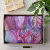 WHIMSICAL CUTE BLOEMENFEE IN ROZE, GOUDEN GLITTERS TISSUEPAPIER (Geschenk)