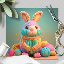 Whimsical Cute Bunny Easter Feestdagenkaart