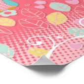 Whimsical Cute Fun Swirl Owl Ownership Wall Poster (Hoek)