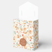 Whimsical Cute Hand Drawn Earthy Flowers Wedding Bedankdoosjes (Geopend)