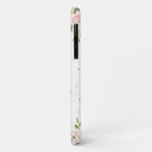 Whimsical Cute Hedgel Pink Blush Floral Case-Mate iPhone Case (Achterkant/links)