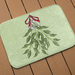 Whimsical Cute KerstBerries Badmat
