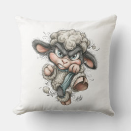 Whimsical Cute Sheep Kussen