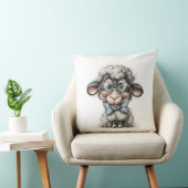 Whimsical Cute Sheep Kussen (Stoel)