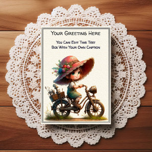 Whimsical Dagelijkse Gevoel Steampunk Kunst Briefkaart