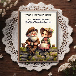 Whimsical Dagelijkse Sentiment Verhalenboek Kunst Briefkaart