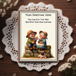 Whimsical Dagelijkse Sentiment Verhalenboek Kunst Briefkaart