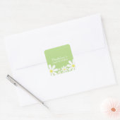 Whimsical Daisies Vierkante Sticker (Envelop)