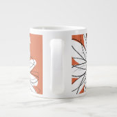 Whimsical Daisy - met trendy script naam Extra Grote Beker (Achterkant)
