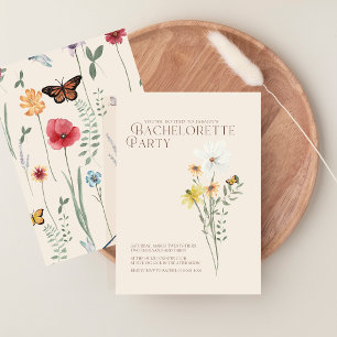 Whimsical Daisy Wildflower vrijgezellenfeest Kaart