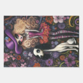 Whimsical Dancer, Skeleton Paar, Whimsical Girl Inpakpapier Vel (Voorkant 2)