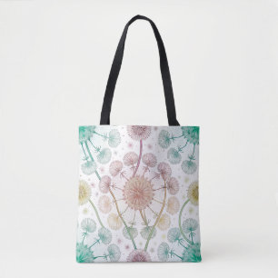 Whimsical Dandelion Breeze – Pastel Botanical Draagtas