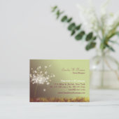 Whimsical Dandelion Professional Visitekaartje (Staand voorkant)