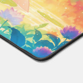 Whimsical Dark Axolotl Rainbow Forest Pond (Coin)