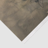 Whimsical Dark Fairy in Twilight Garden Decoupage Tissuepapier (Detail)