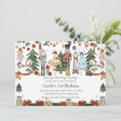 Whimsical De Notenkraker Kerst Ballet Verjaardag Kaart (Staand voorkant)
