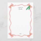 Whimsical Dear Santa Letter - Christmas Wish List (Achterkant)