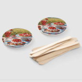 Whimsical decadent Strawberry Shortcake party Handwaaier (Niet-gemonteerd)