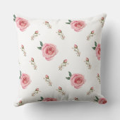 Whimsical Deer en Rozen Accent Pillow Kussen (Achterkant)