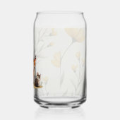 Whimsical Deer & Hedgehog Printed Can Glass (Gauche)