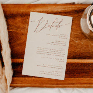 Whimsical Desert   Beige details Informatiekaartje