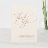 Whimsical Desert | Beige Folded Wedding Programma (Achterkant)