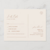 Whimsical Desert | Beige Song Request RSVP Briefkaart (Achterkant)