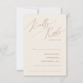 Whimsical Desert | Beige Song Request RSVP Card (Voorkant)