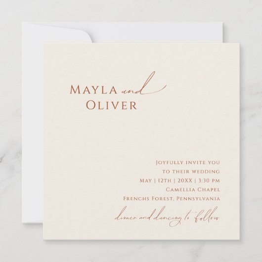 Whimsical Desert | Biggenpleisterweddenschap Kaart (Voorkant)