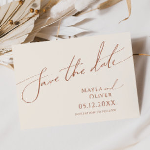 Whimsical Desert Horizontaal beige Save The Date