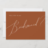 Whimsical Desert | Kaart Rust Bridesmaid-voorstel (Voorkant)