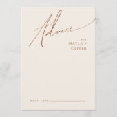 Whimsical Desert | Kaart voor advies over beige we (Voorkant)