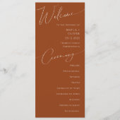 Whimsical Desert | Programma Terracotta Wedding (Voorkant)