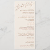 Whimsical Desert | Programma Terracotta Wedding (Achterkant)