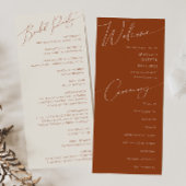 Whimsical Desert | Programma Terracotta Wedding