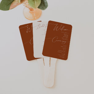 Whimsical Desert   Programma Terracotta Wedding Handwaaier