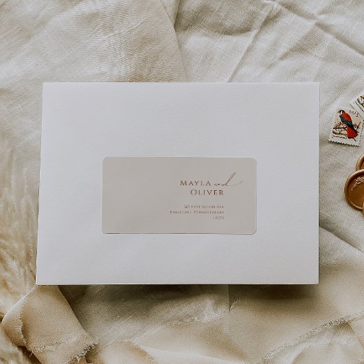 Whimsical Desert | Retouradres beige RSVP Etiket