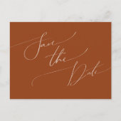 Whimsical Desert | Rust Save the Date Briefkaart (Voorkant)