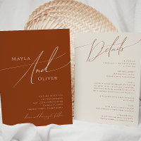 Whimsical Desert | Terracotta all in one Wedding