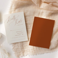 Whimsical Desert Terracotta Song Request RSVP-kaar