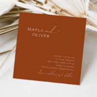 Whimsical Desert | Terracotta Square Wedding